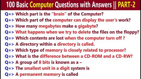 computer online test 50 questions